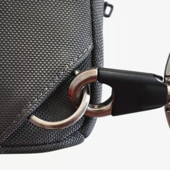 TUMI Fife Slim Sling Bag, Grey/Black - NEW - Picture 10 of 12